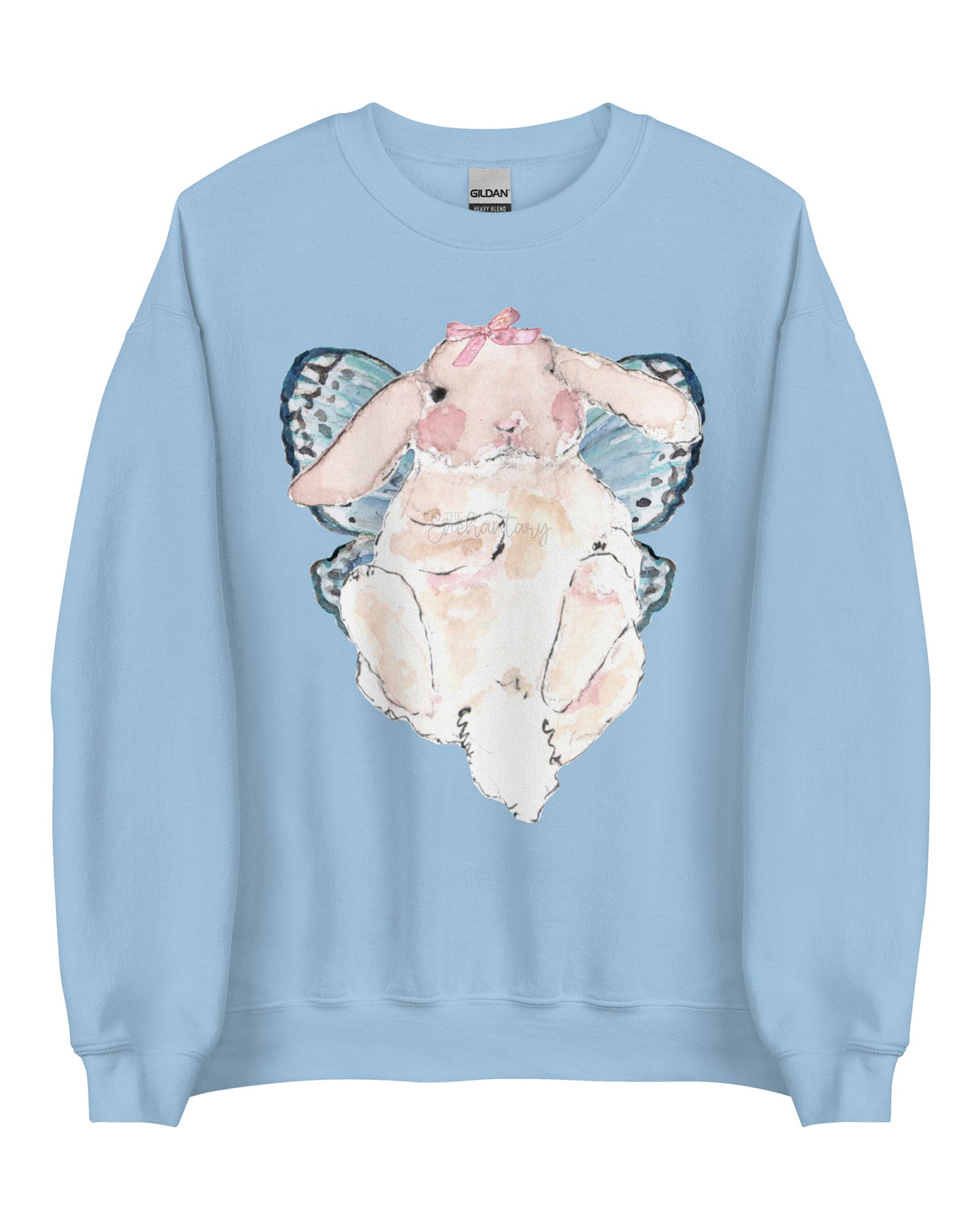 Butterfly Bunny Fairycore Sweatshirt - Winged Rabbit Soft Pullover (Unisex)