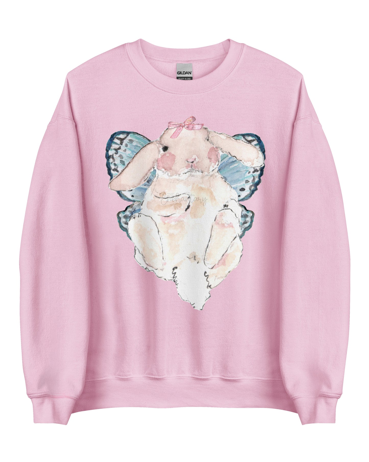 Butterfly Bunny Fairycore Sweatshirt - Winged Rabbit Soft Pullover (Unisex)