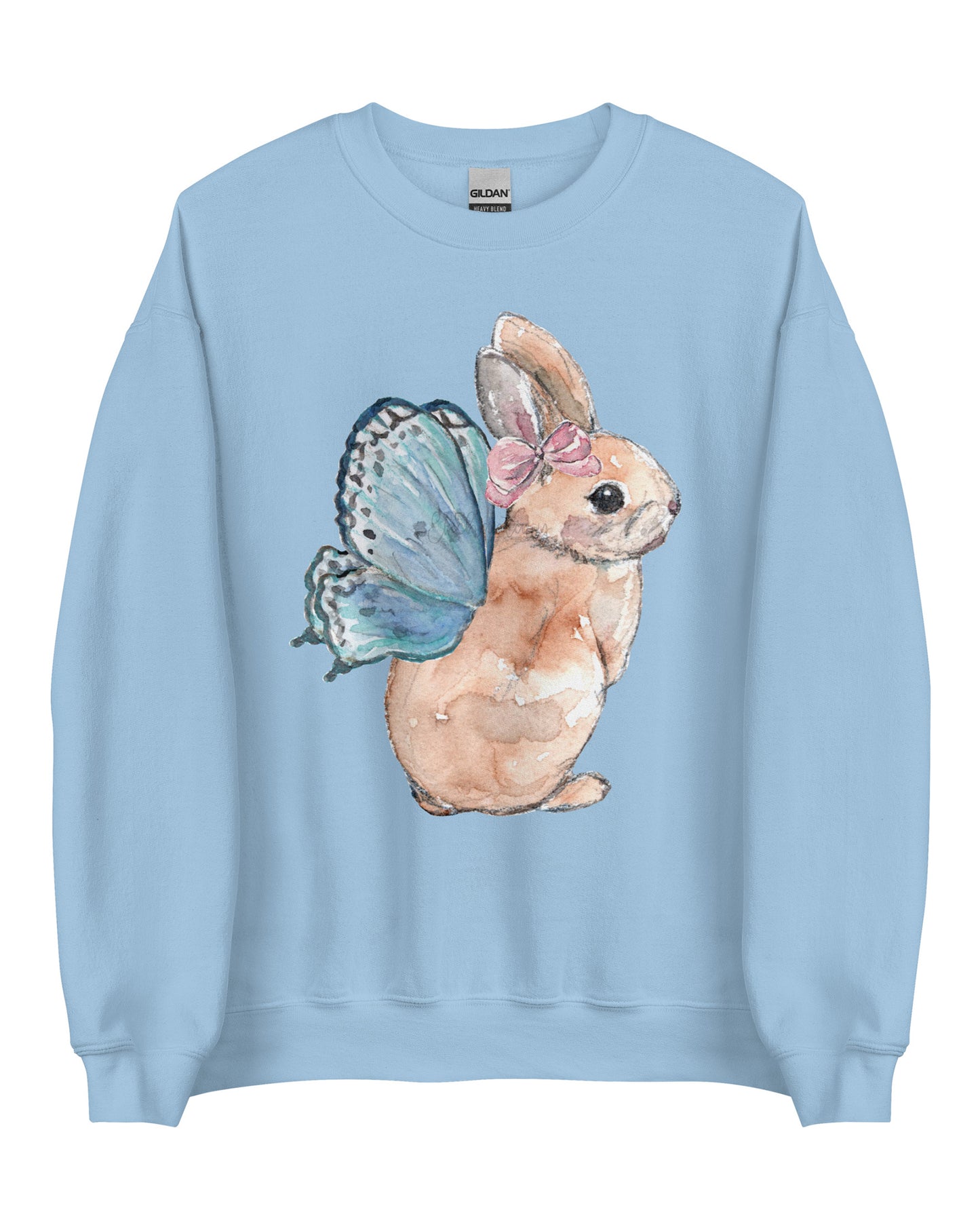 Fairy Bunny Fairycore Sweatshirt - Winged Rabbit Soft Pullover (Unisex)