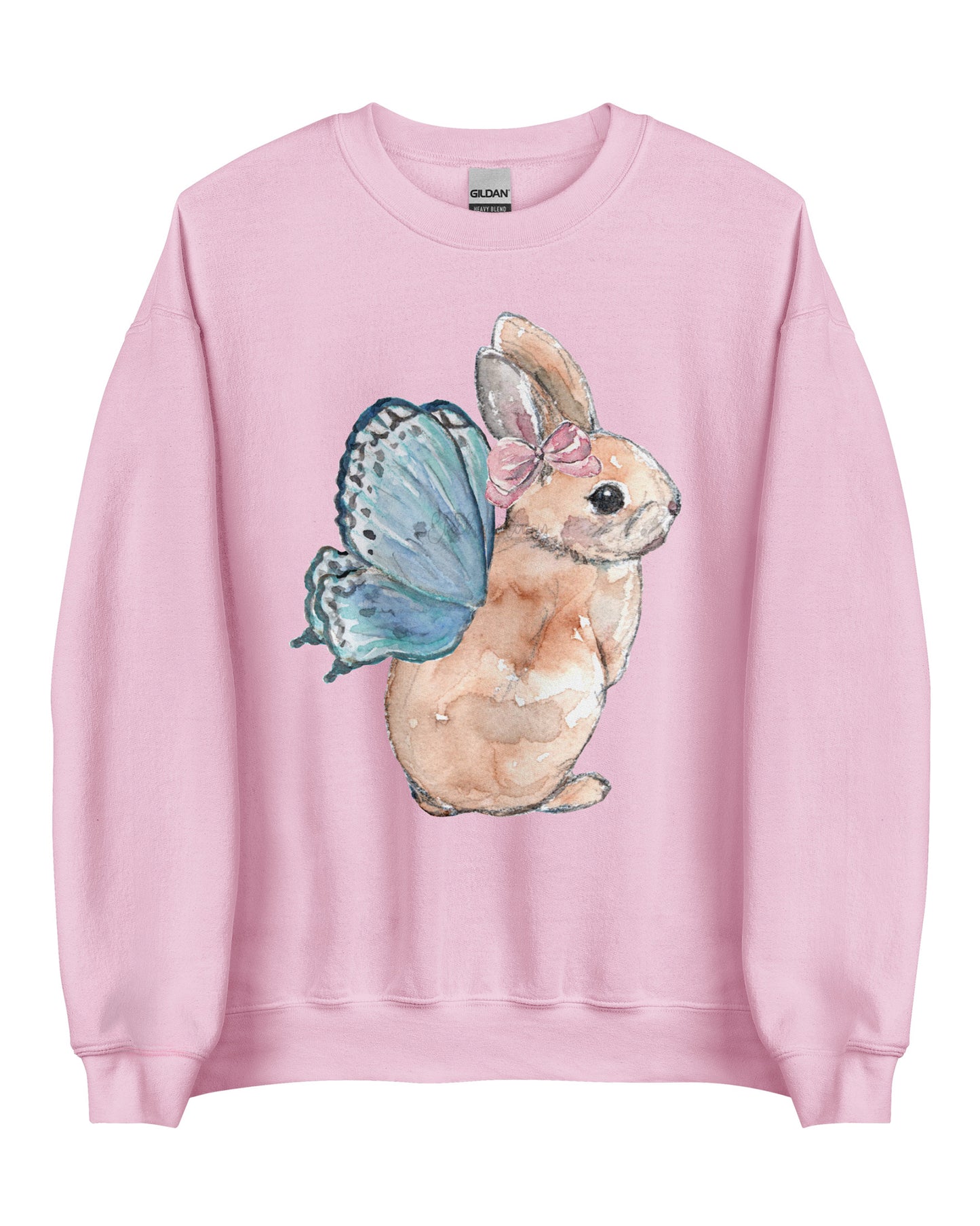 Fairy Bunny Fairycore Sweatshirt - Winged Rabbit Soft Pullover (Unisex)