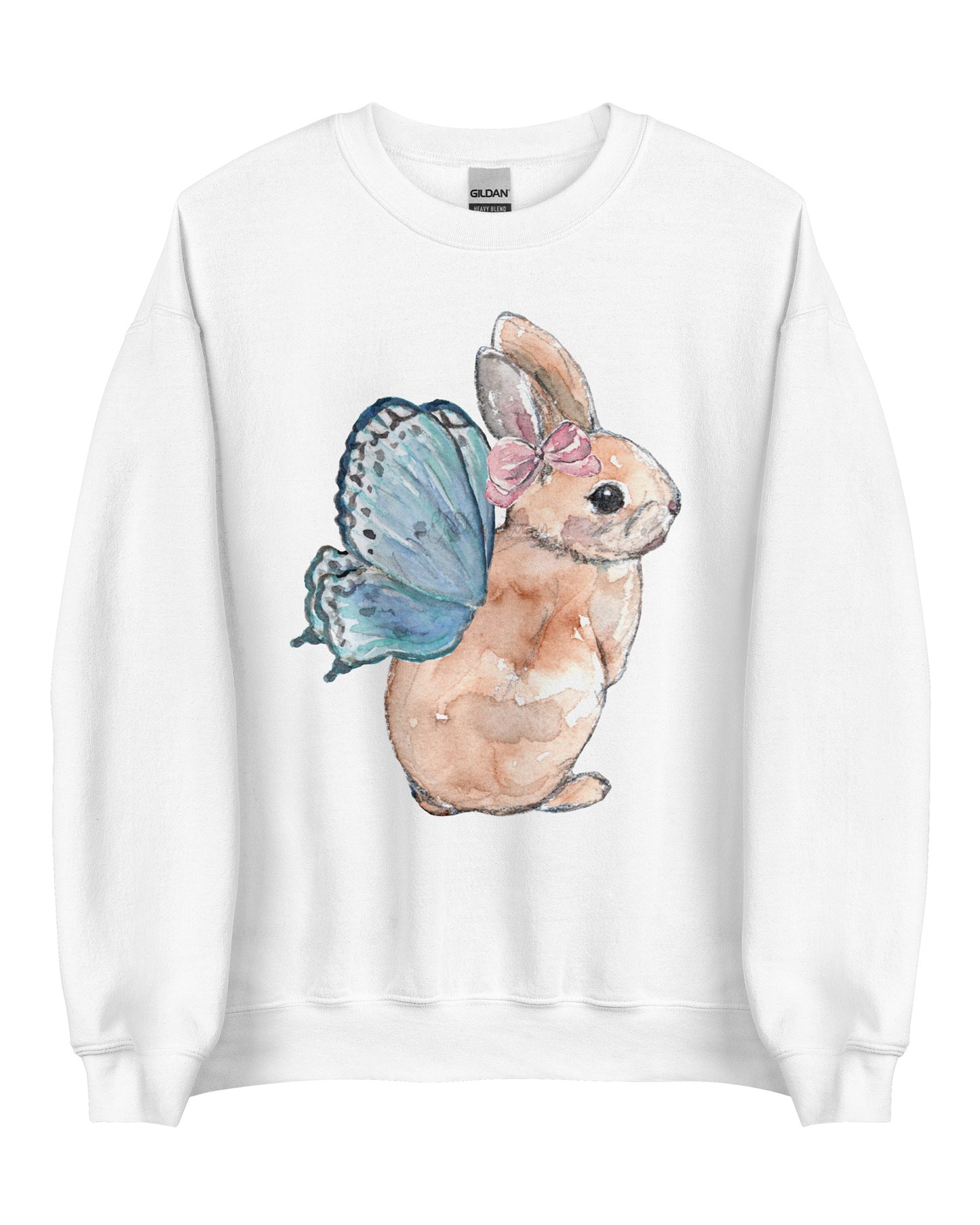 Fairy Bunny Fairycore Sweatshirt - Winged Rabbit Soft Pullover (Unisex)