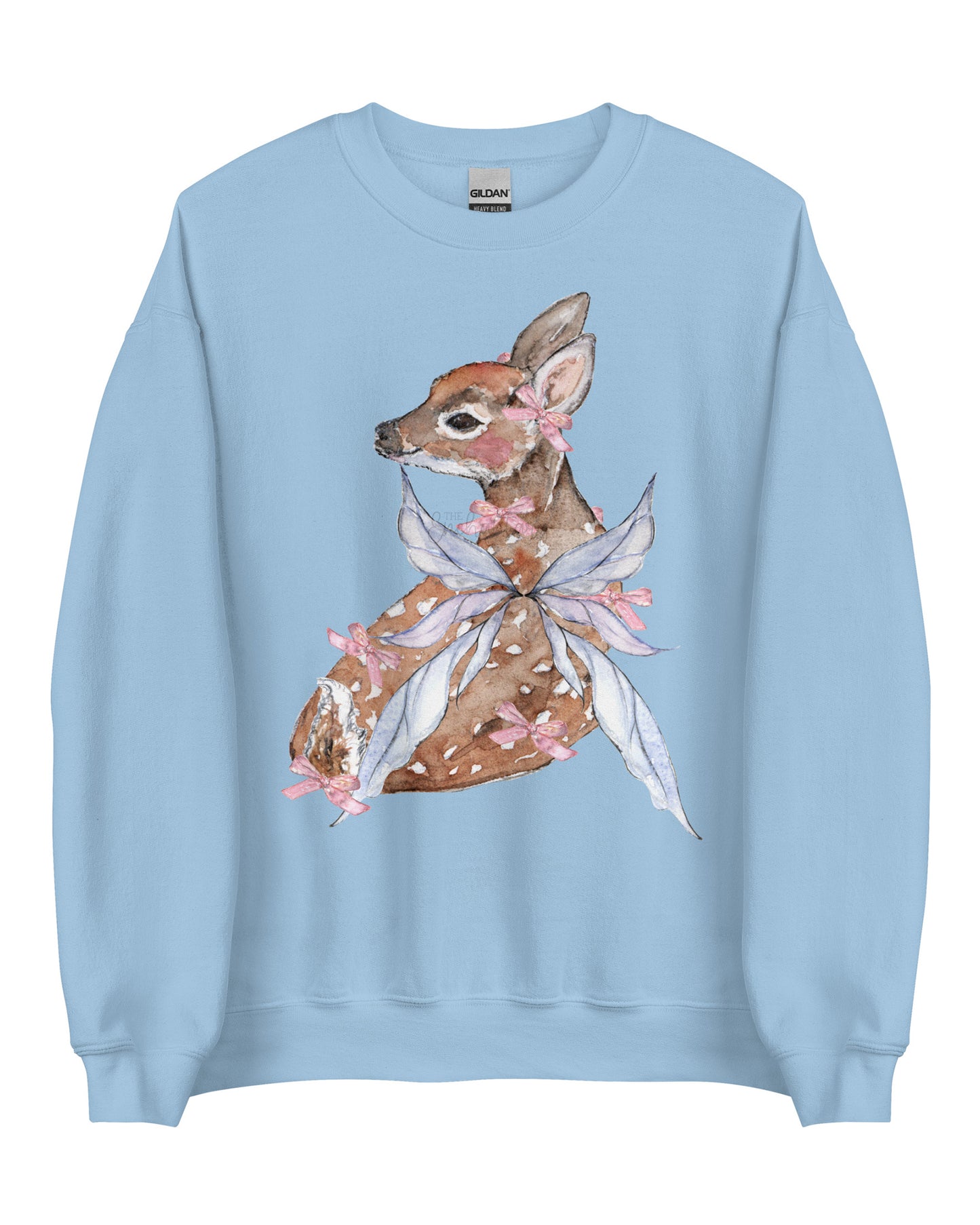 Coquette Fawn Fairy Fairycore Sweatshirt - Winged Deer Soft Pullover (Unisex)