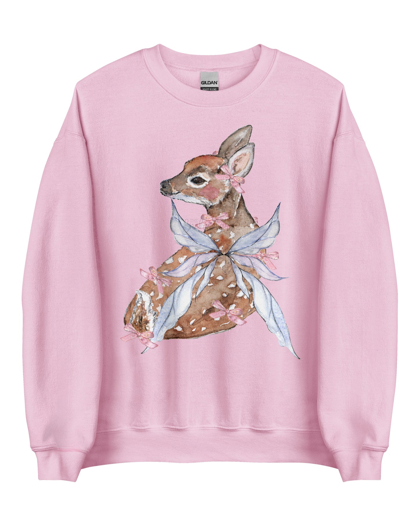 Coquette Fawn Fairy Fairycore Sweatshirt - Winged Deer Soft Pullover (Unisex)