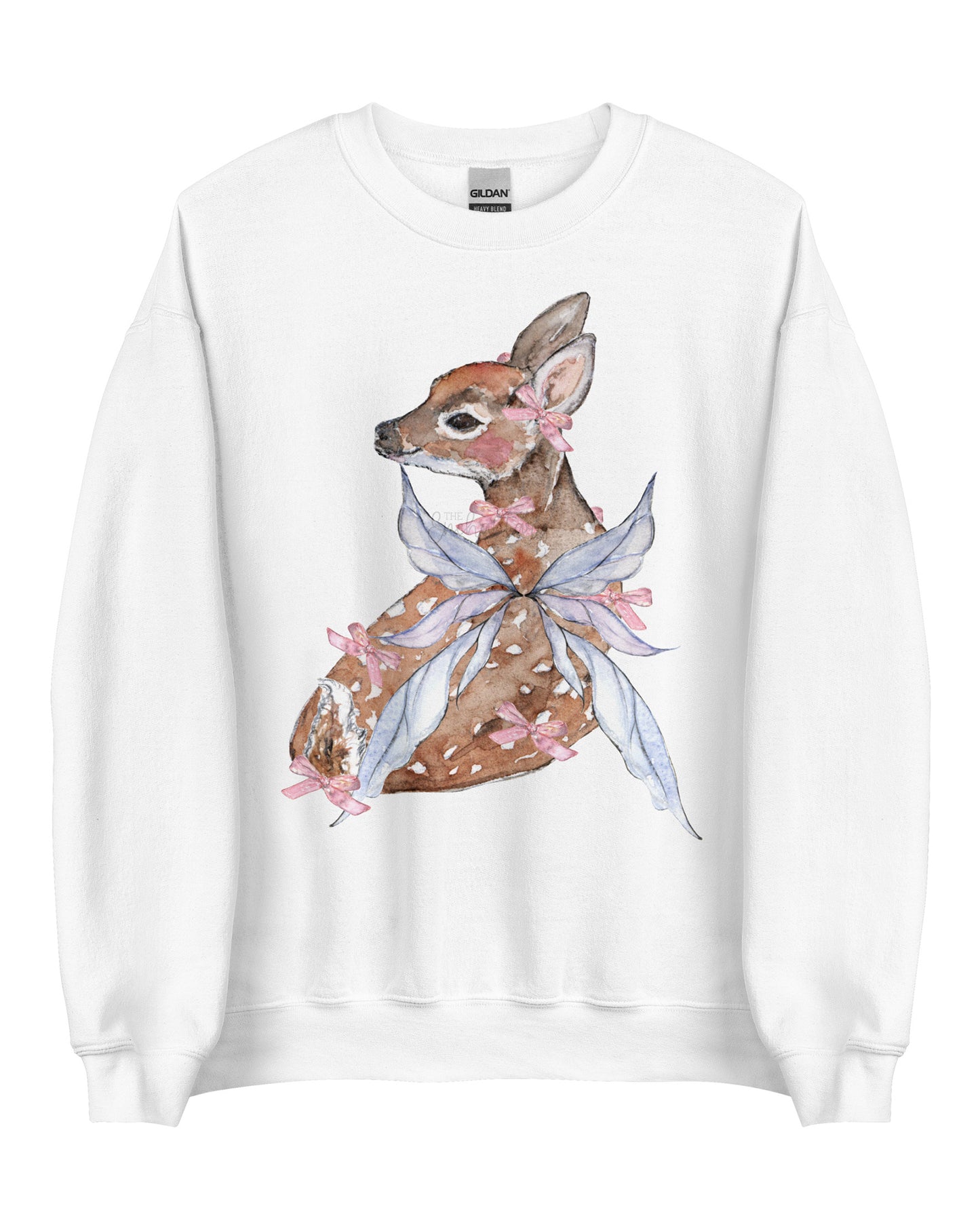 Coquette Fawn Fairy Fairycore Sweatshirt - Winged Deer Soft Pullover (Unisex)