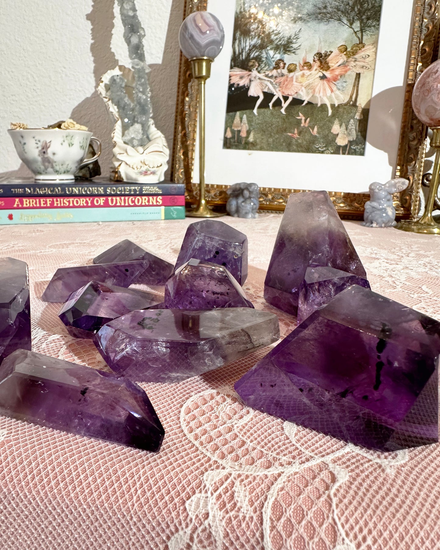 Amethyst Freeform Crystal with Goethite Inclusions – Stone for Insight & Grounding | Choose Your Piece