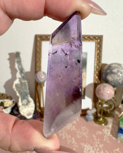 Amethyst Freeform Crystal with Goethite Inclusions – Stone for Insight & Grounding | Choose Your Piece