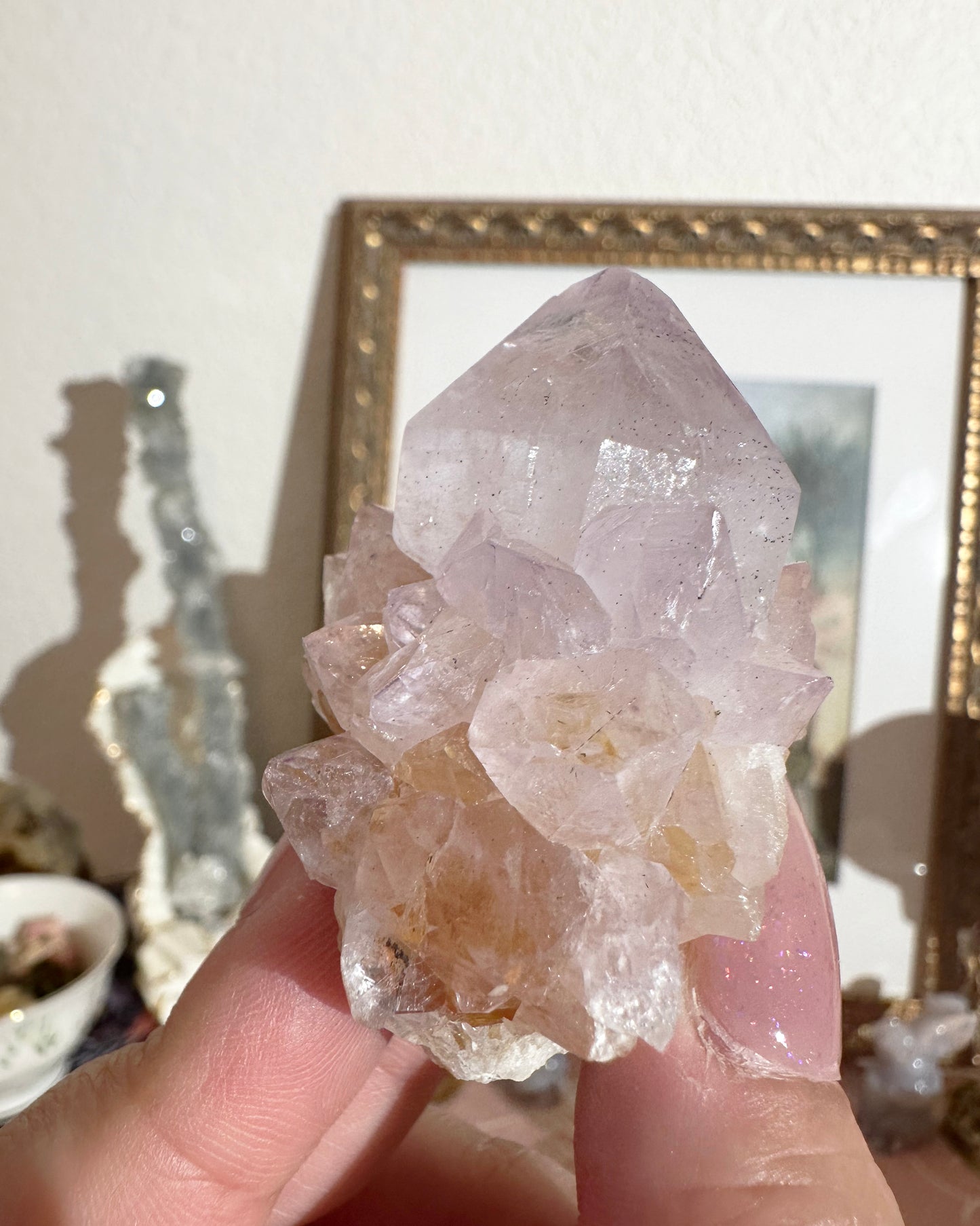 Spirit Quartz Point (Finger) Crystal – Small Druzy Fairy Quartz Crystal, Crown Chakra | 1 Piece, Random Color