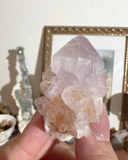 Spirit Quartz Point (Finger) Crystal – Small Druzy Fairy Quartz Crystal, Crown Chakra | 1 Piece, Random Color